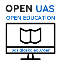 Open UAS logo, includes a computer monitor displaying an open book.
